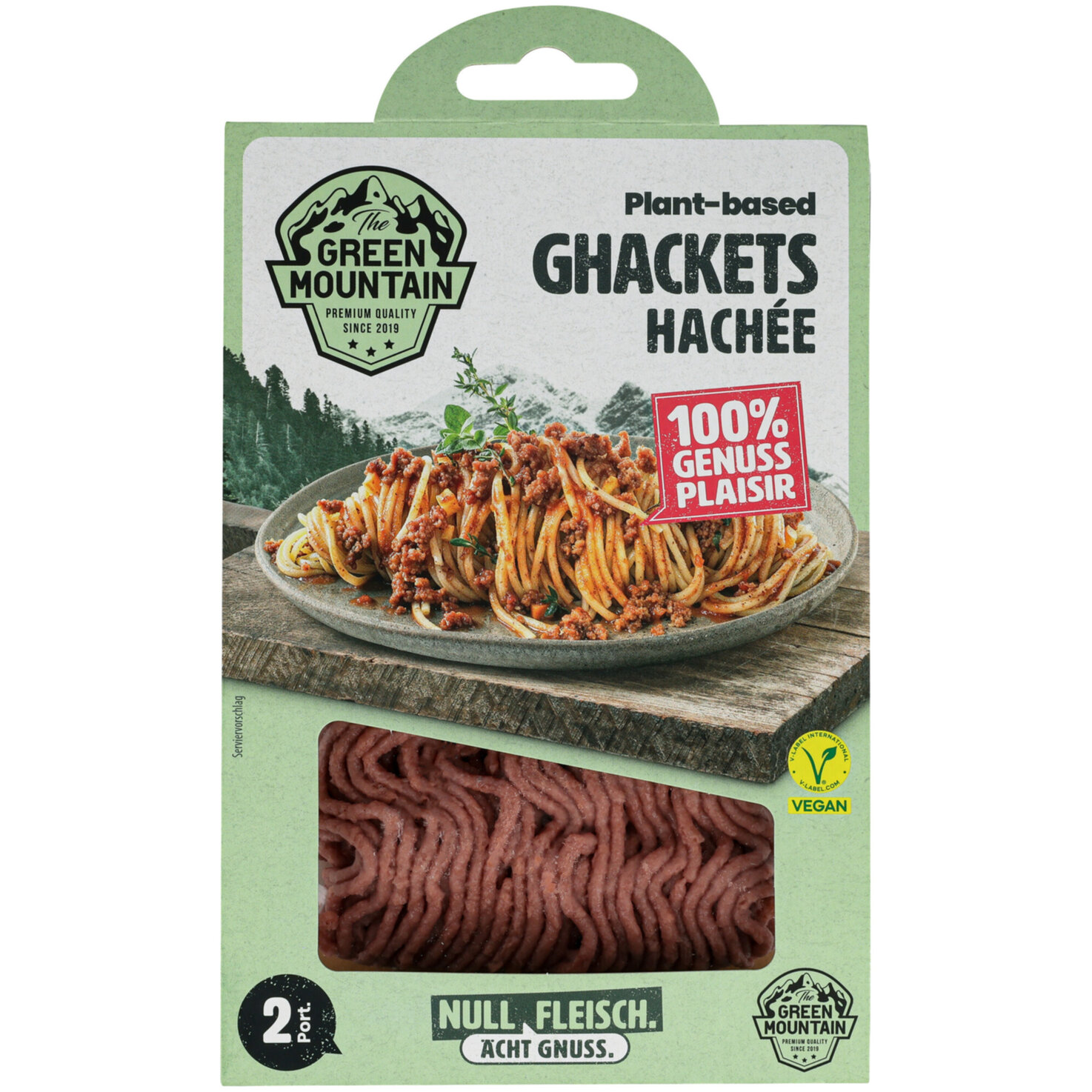 The Green Mountain plant-based Gehacktes -