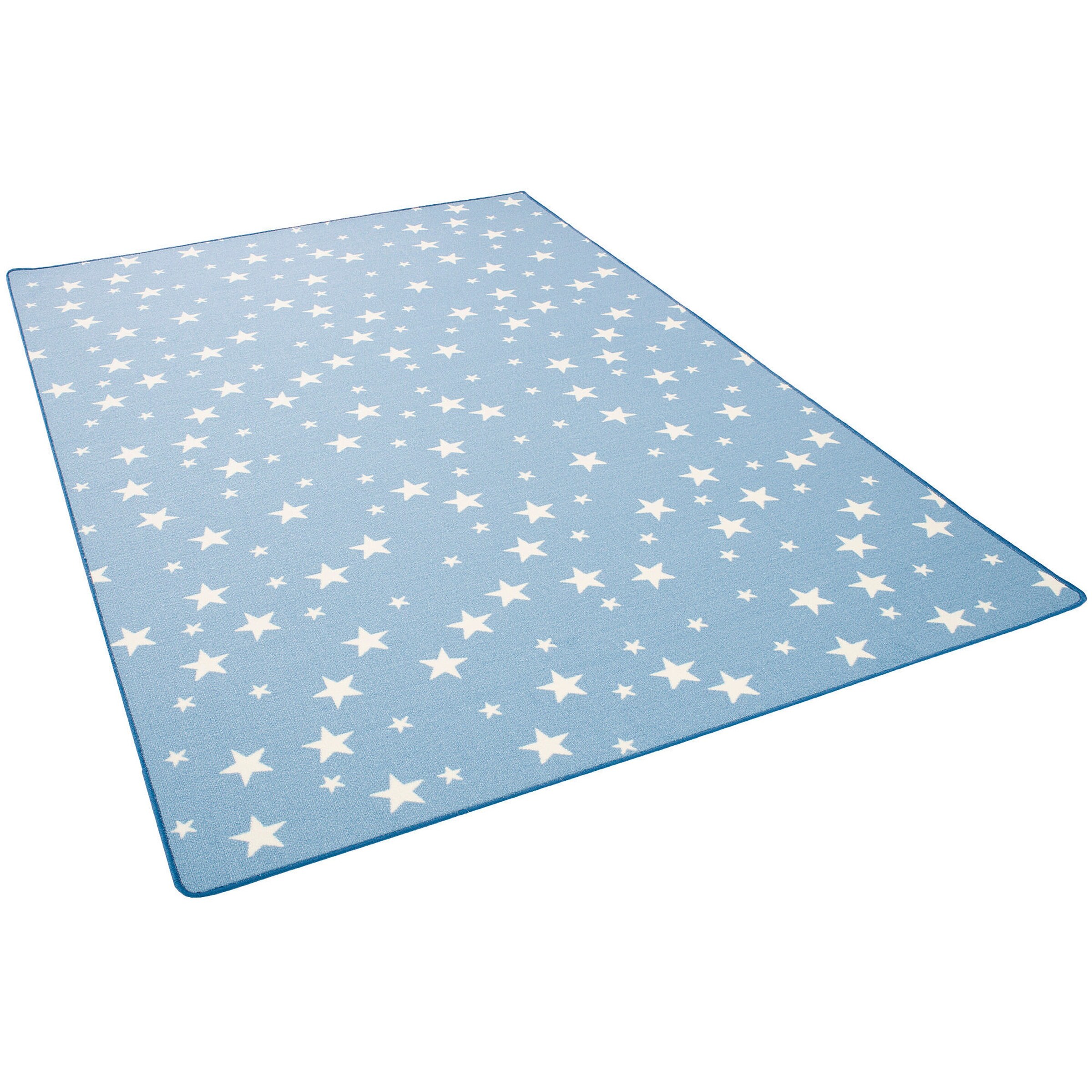 Snapstyle Kinder Spiel Teppich Sterne Blau