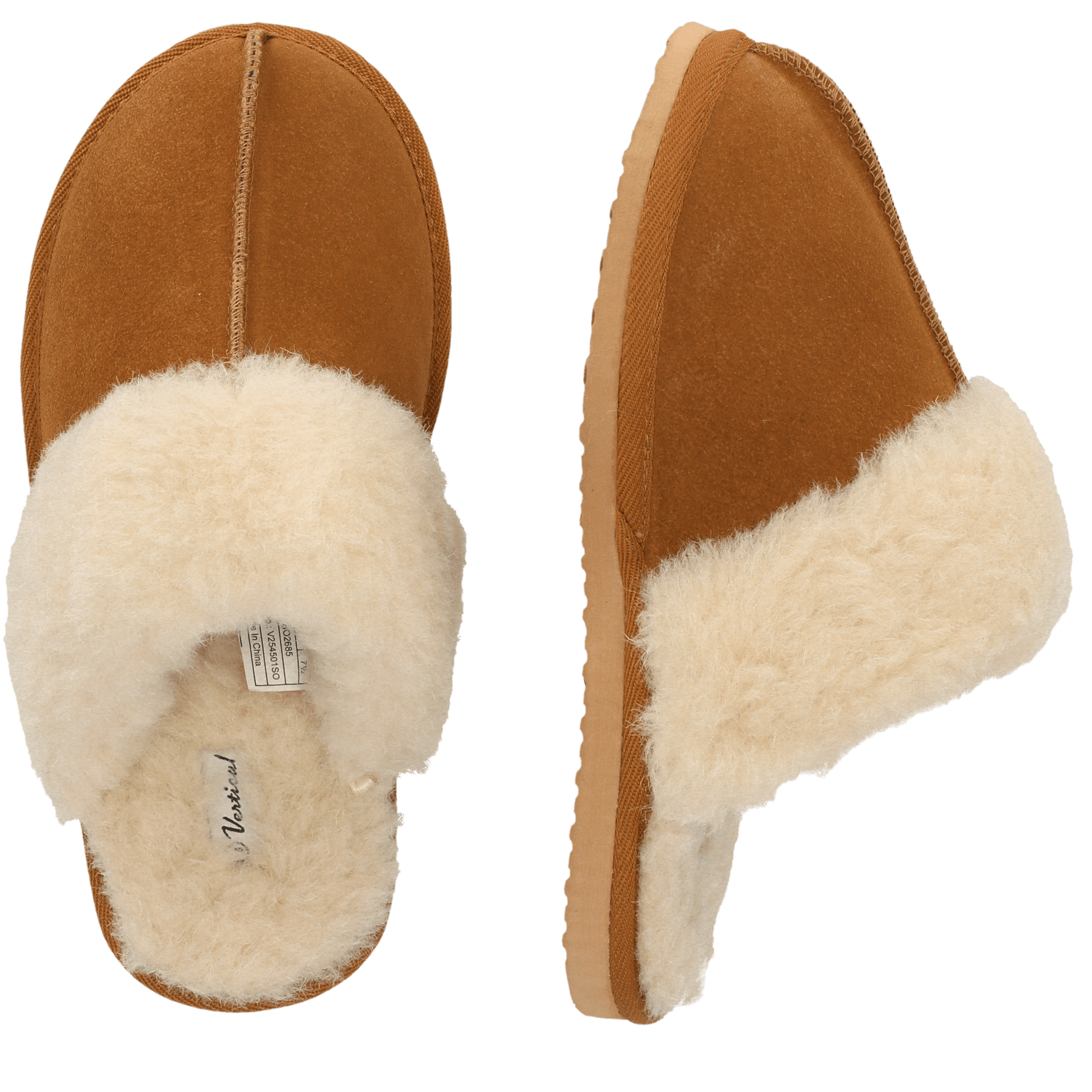 Vertical Laruen W Leather Warm Slipper Size 36-41 - Tøfler og slippers