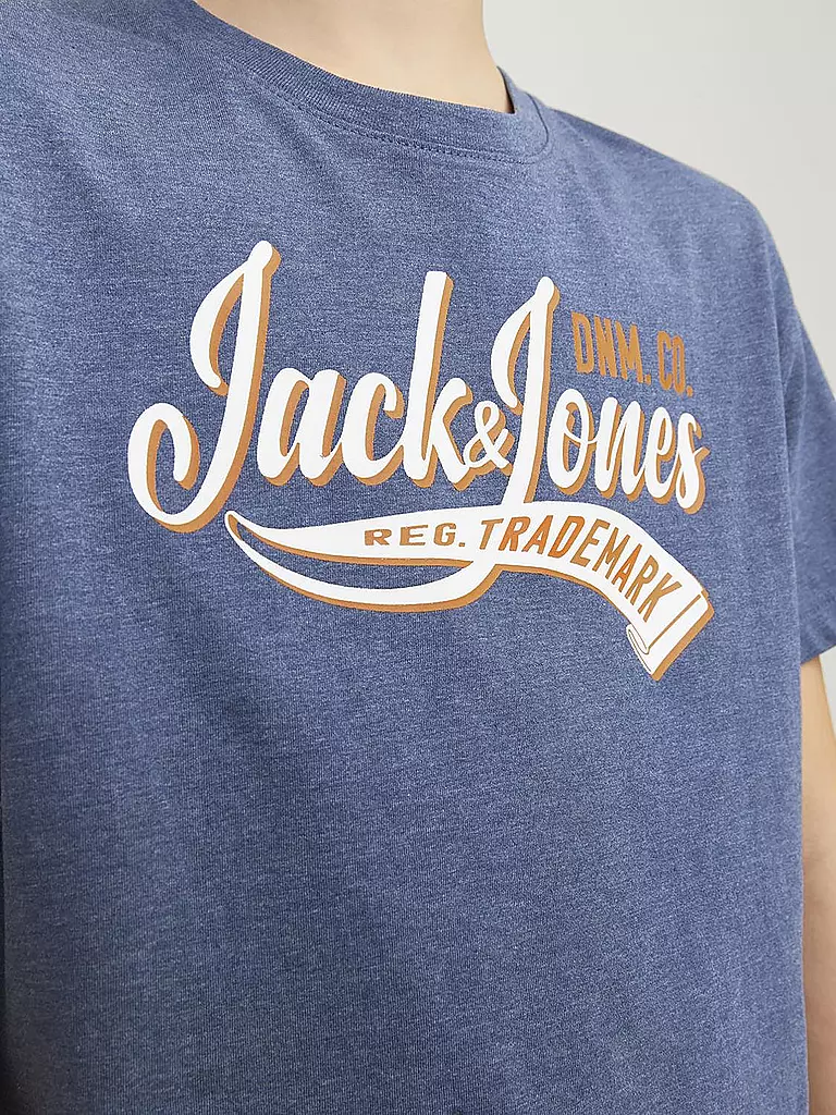 JACK & JONES Jungen T-Shirt JJELOGO blau