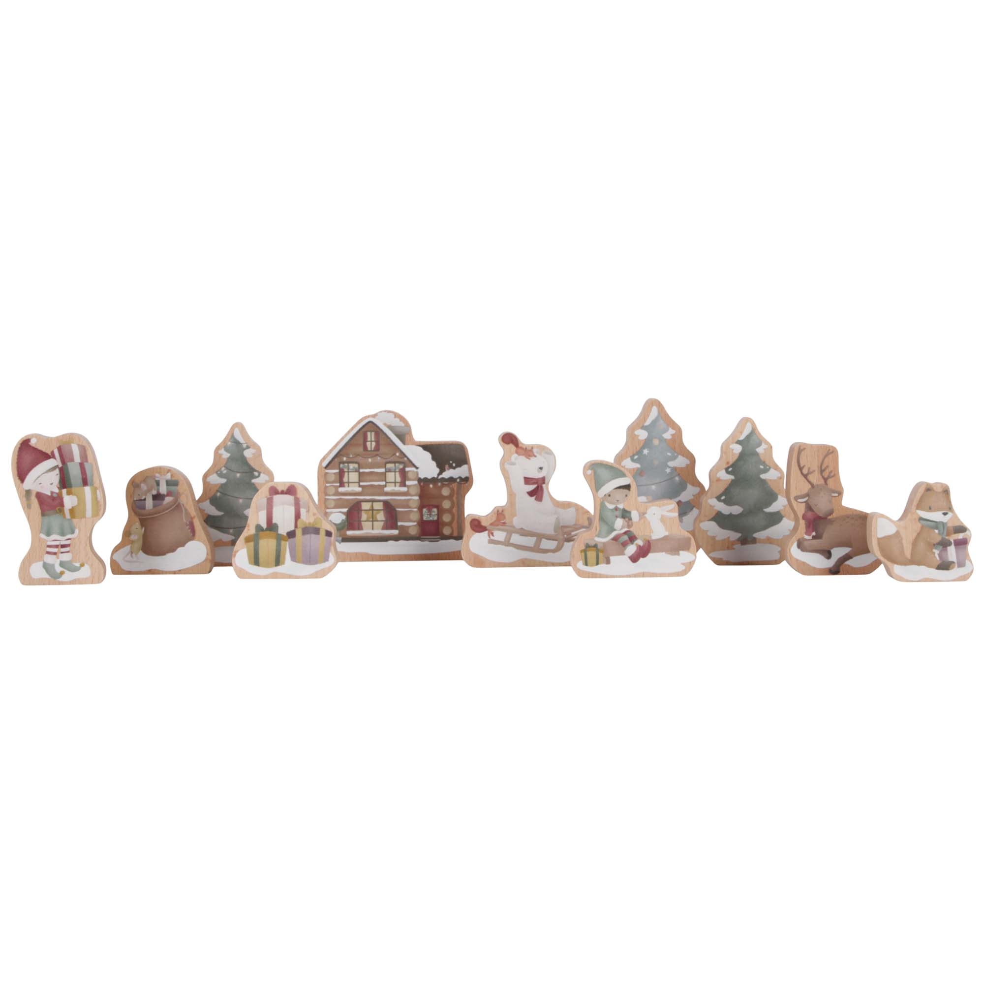 Little Dutch treinbaan kerst multi
