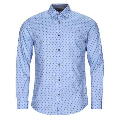 Jack & Jones - JJETREKOTA DETAIL SHIRT LS - Bleu