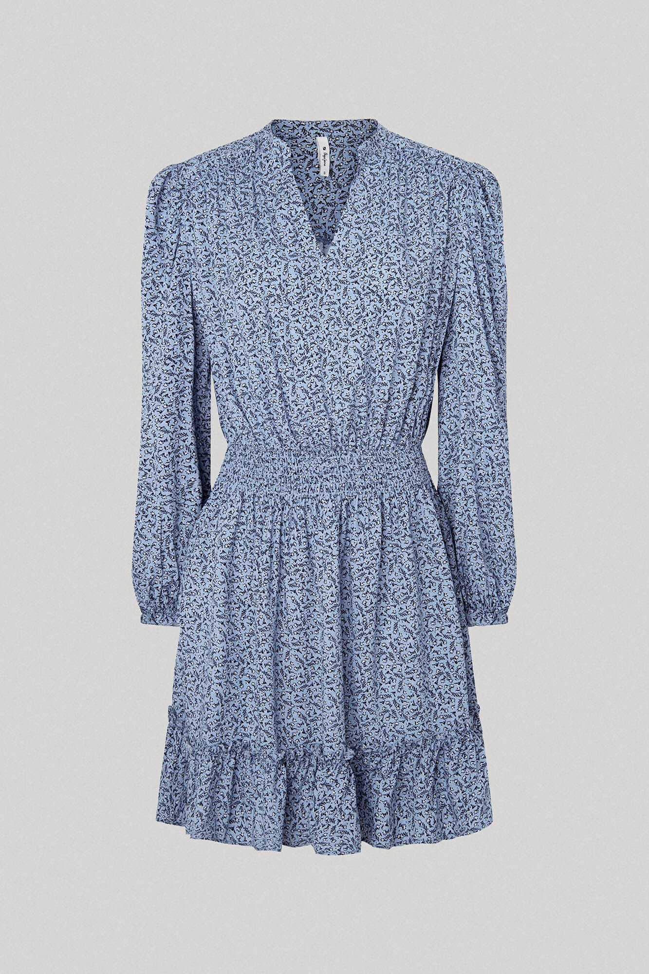 Vestido Dobby com Estampa Floral
