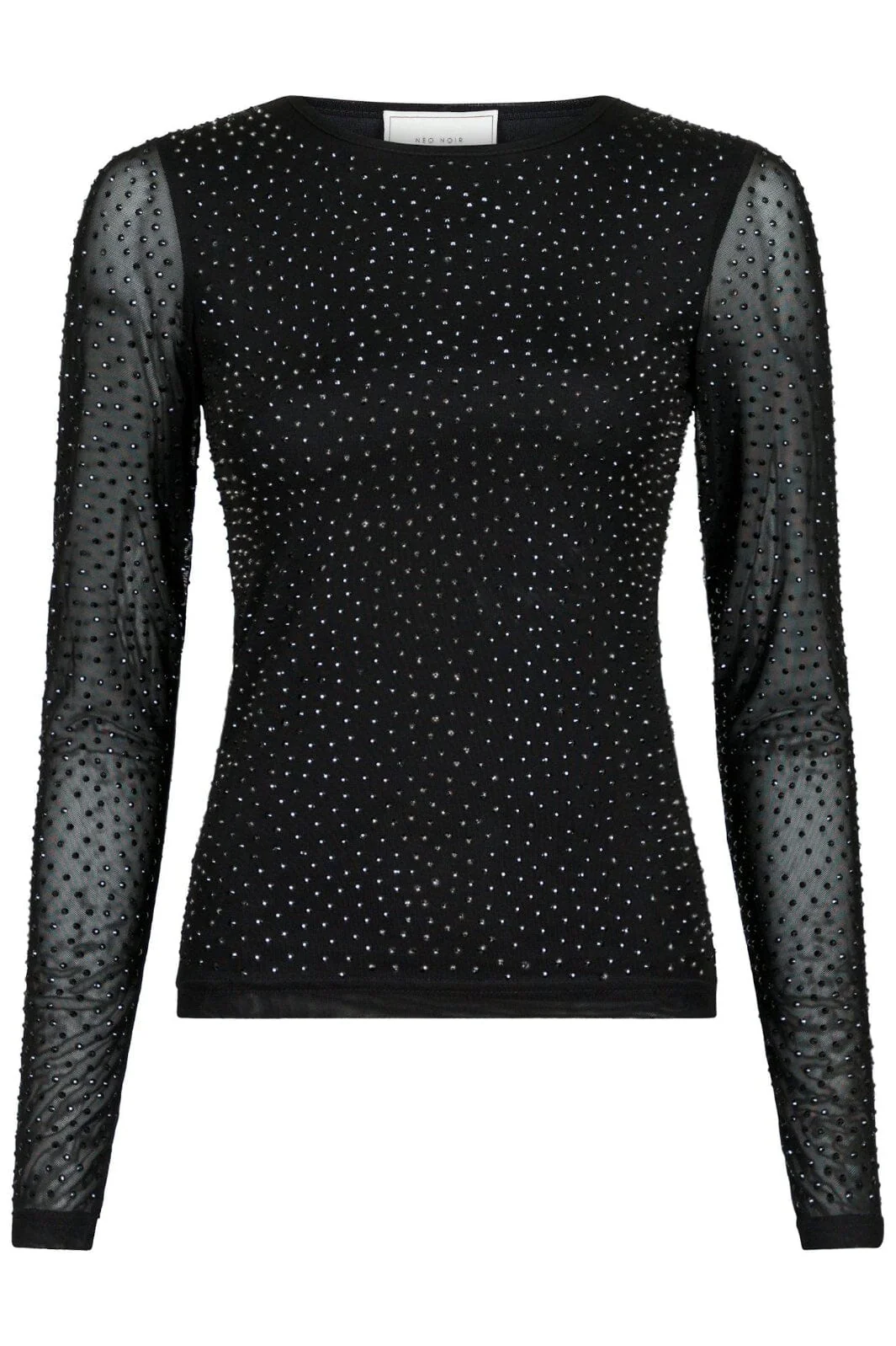 Neo Noir Basira Stone Mesh Blouse