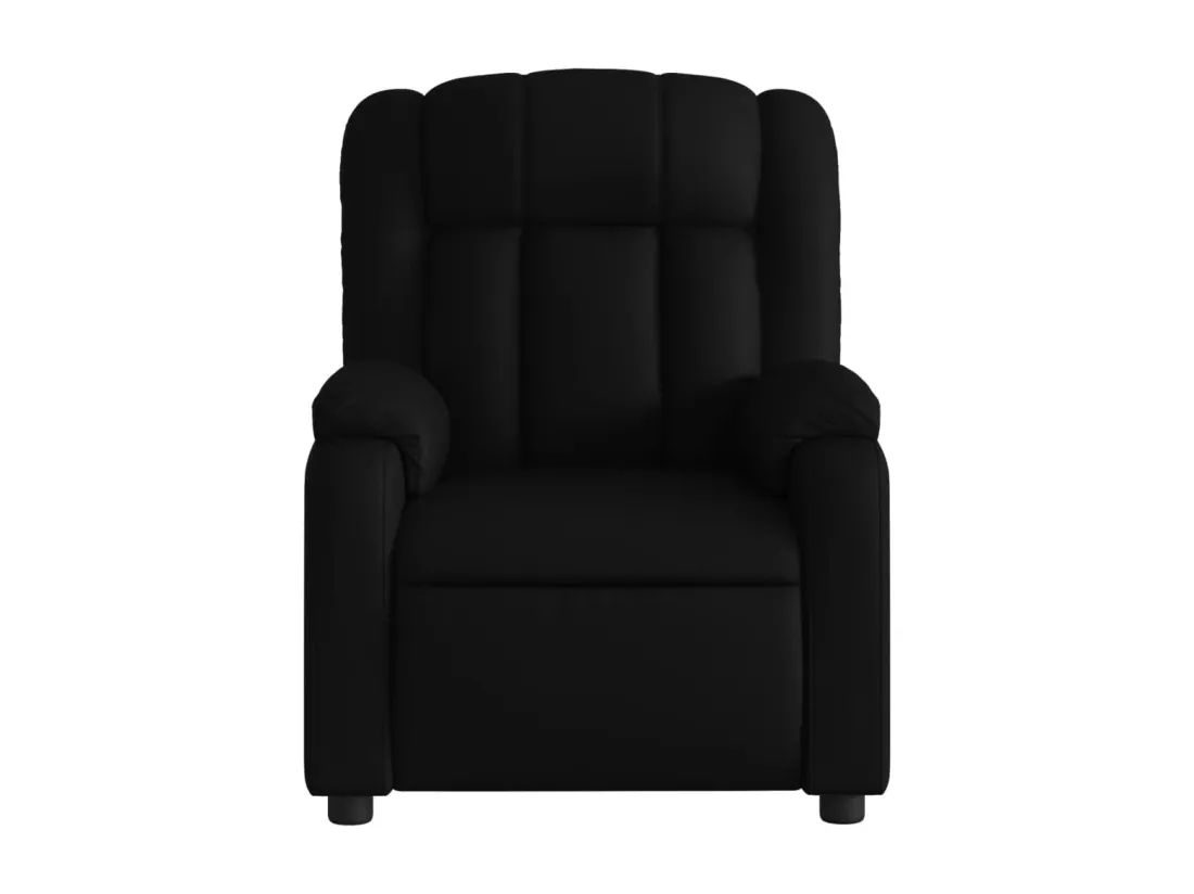 Fauteuil massant inclinable électrique noir similicuir