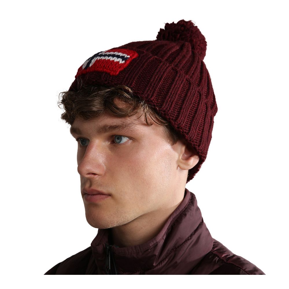 Napapijri SEMIURY 5 - Bonnet Homme burgundy fudge