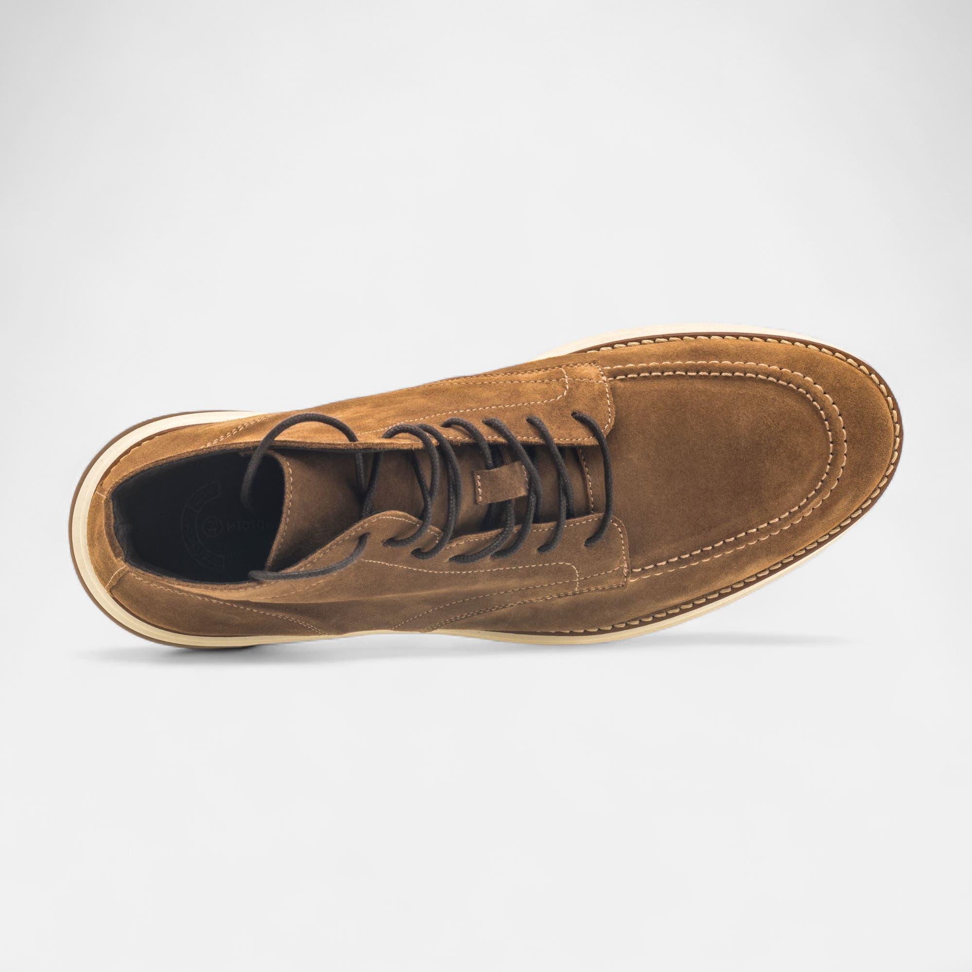 Bottines Homme en cuir cognac
