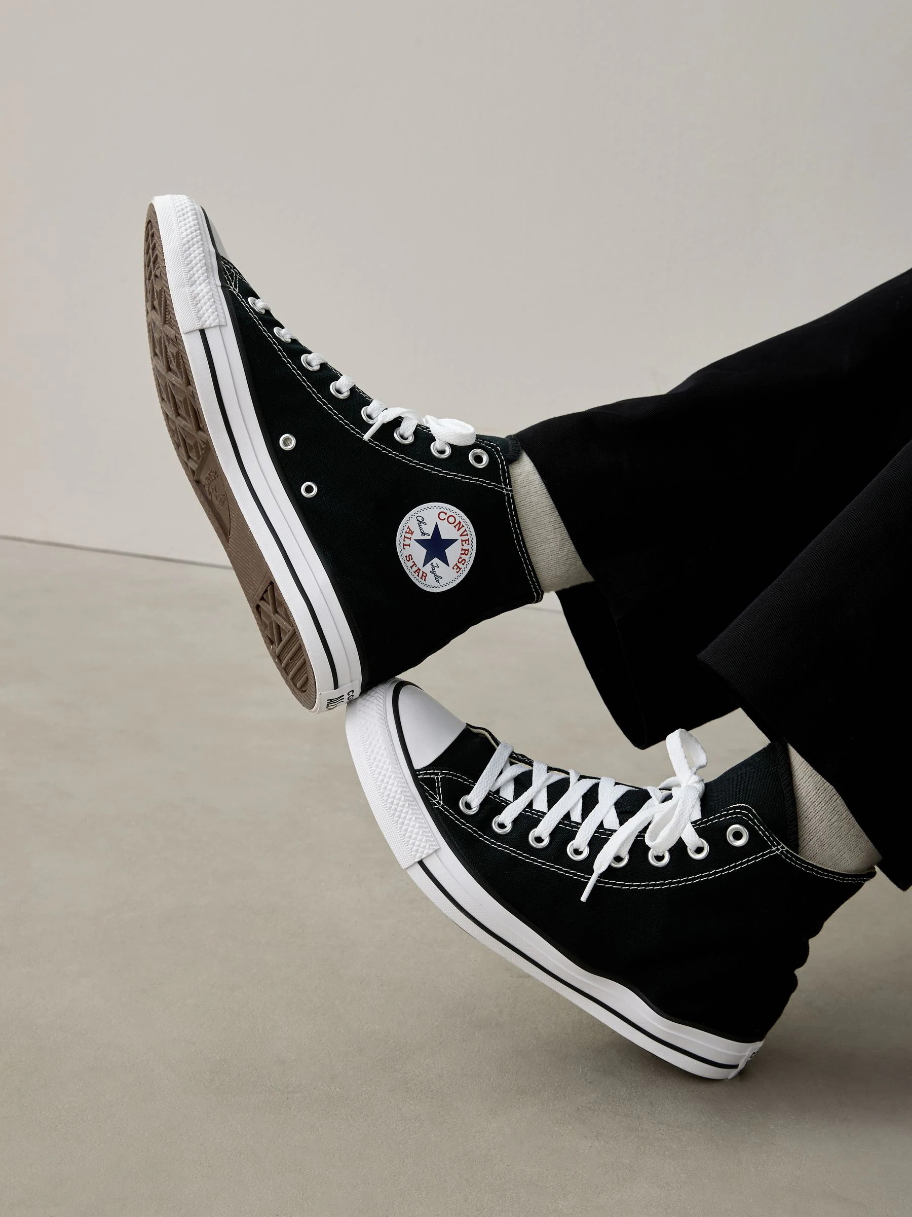 Zwart grijs - Converse - Chuck hoge sneakers