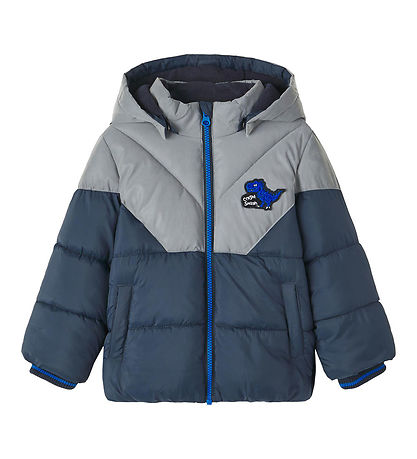 Name It Steppjacke - NmmMorten - Dark Sapphire m. Dino