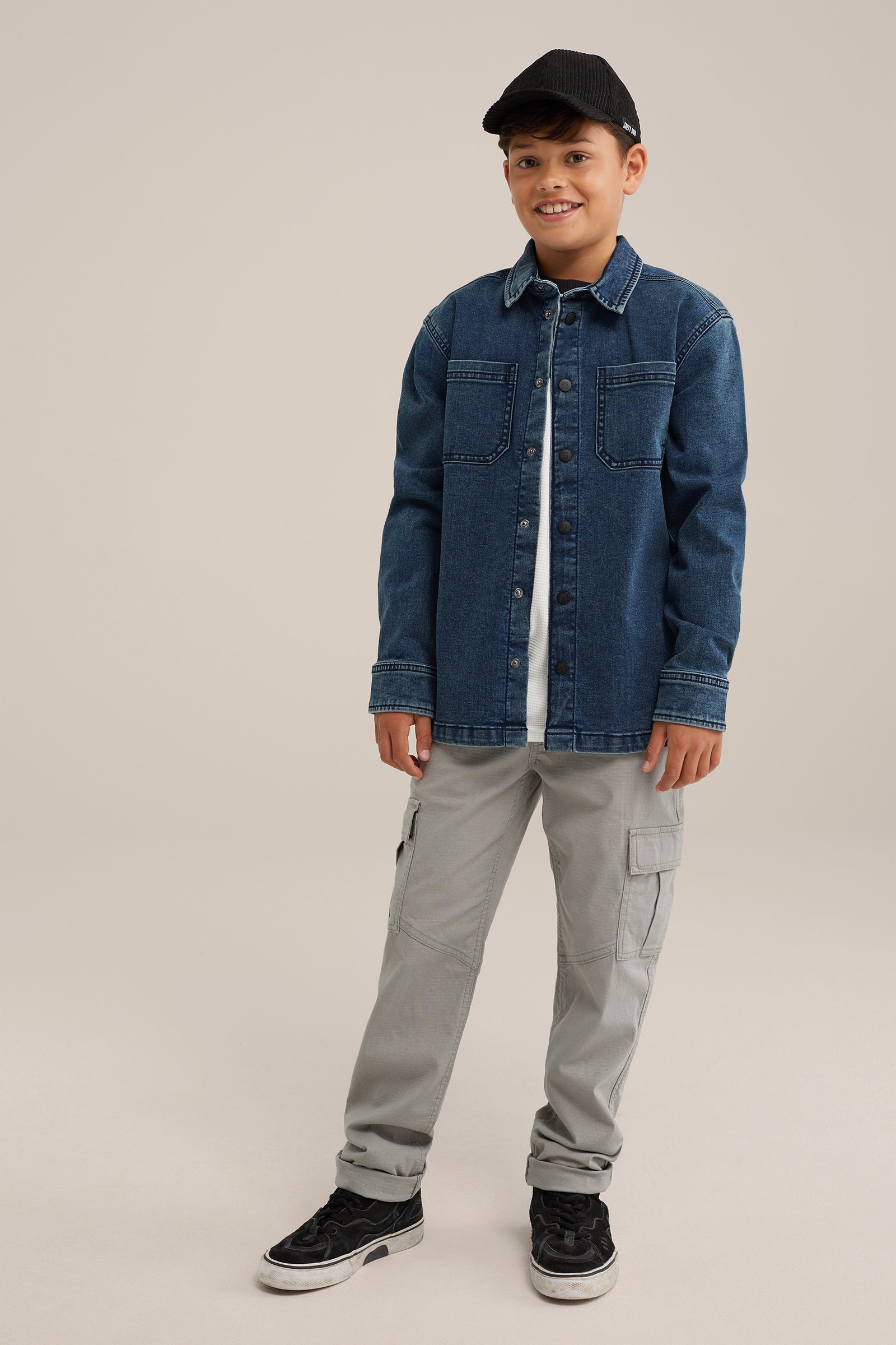 Jongens denim overhemd van jog denim Salty Dog Blauw