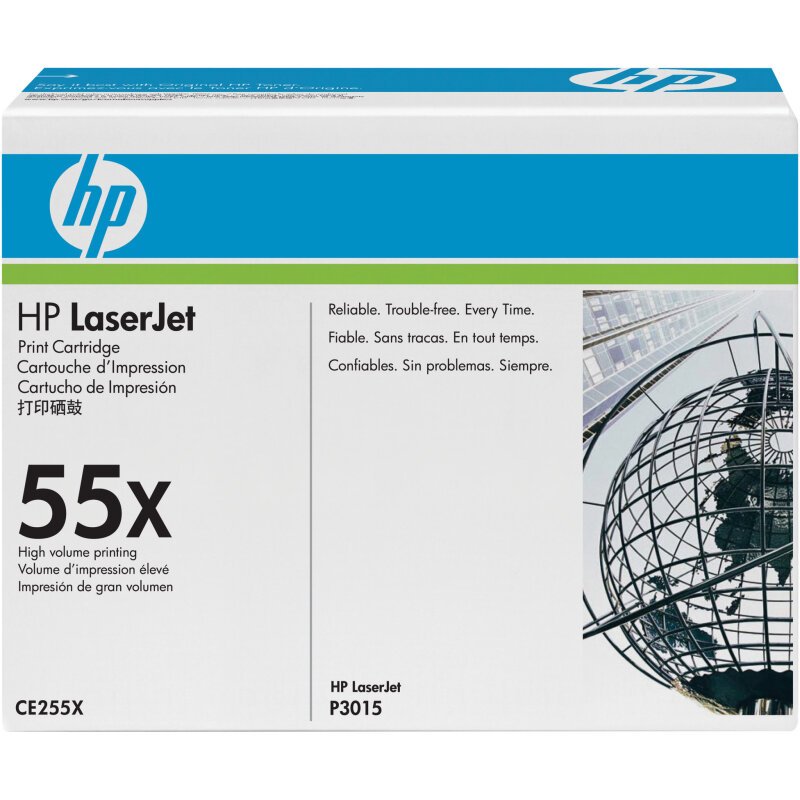 HP 55X pack de 2 toners noir grande capacité authentiques
