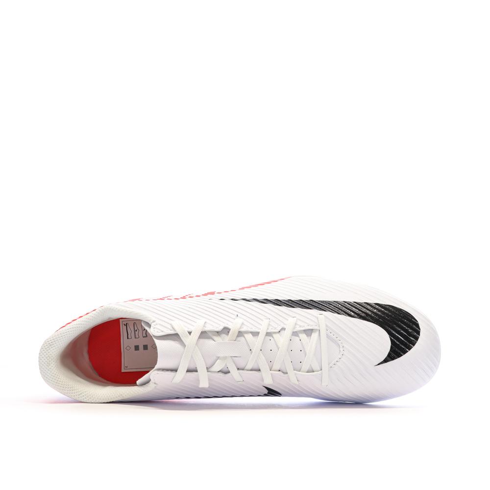 Nike Chaussures de Foot Blanc/Rouge Homme Nike Vapor 15 Club FG/MG