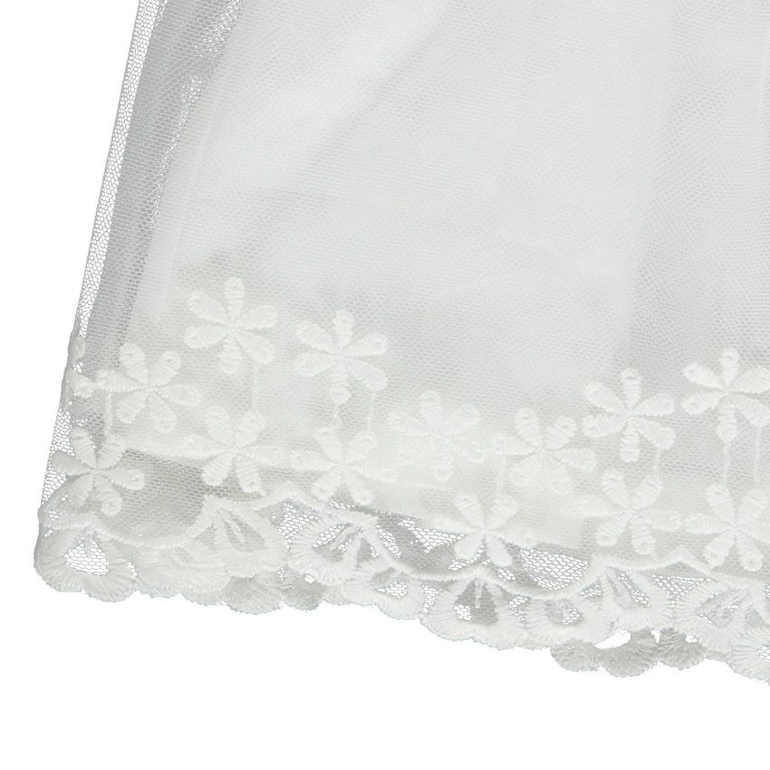 Ensemble de cérémonie 2 pièces robe + bloomer pour bébé fille - Ecru