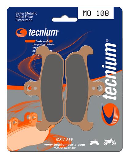 Plaquettes de freins Tecnium MX/Quad métal fritté - MO108