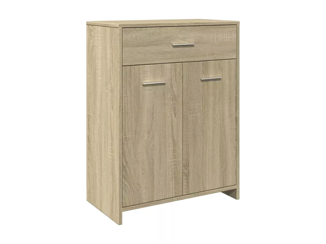 Armoire de salle de bain Chêne sonoma 60x33x80 cm Aggloméré