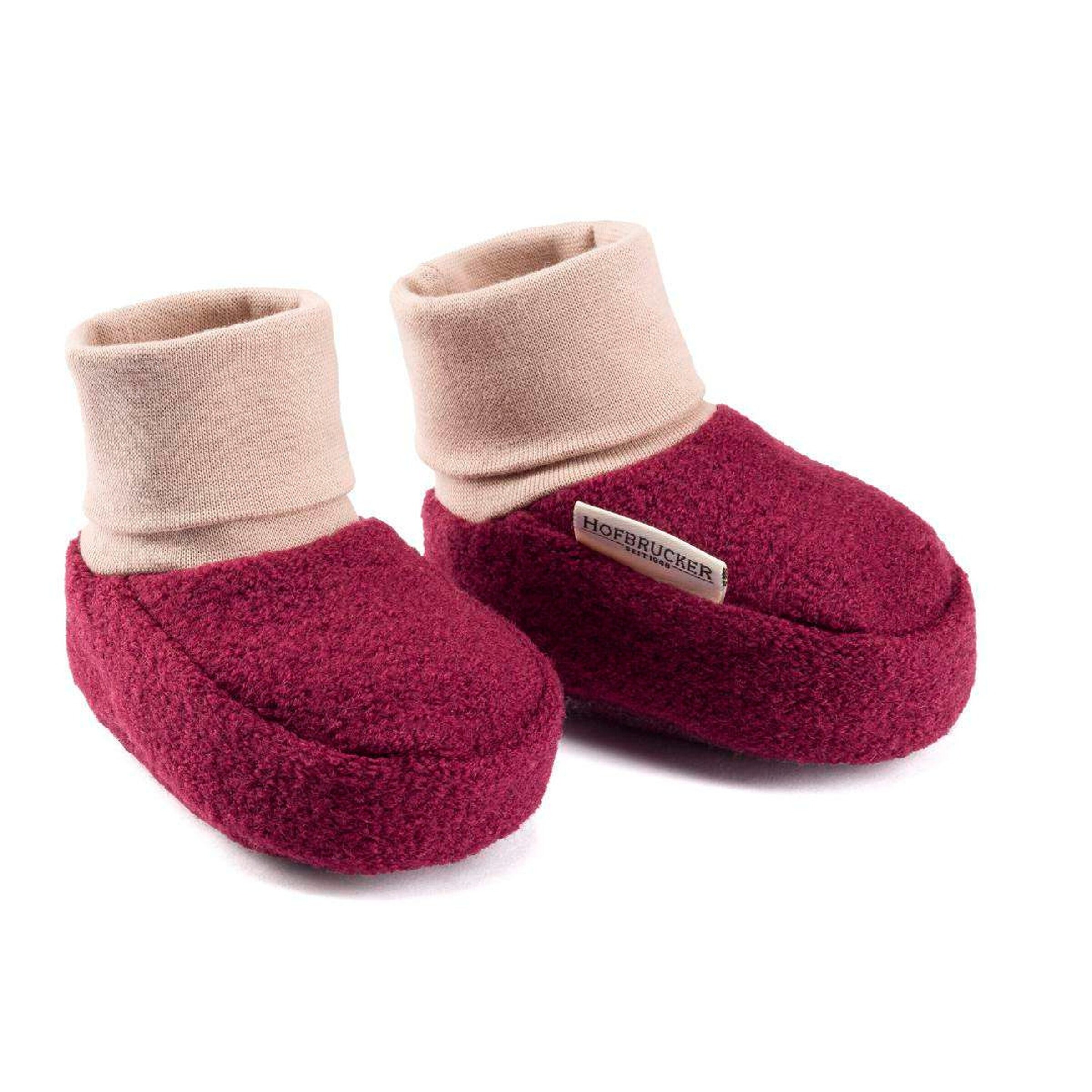 Hofbrucker Baby Wollwalk Schuhe Elias Brombeere