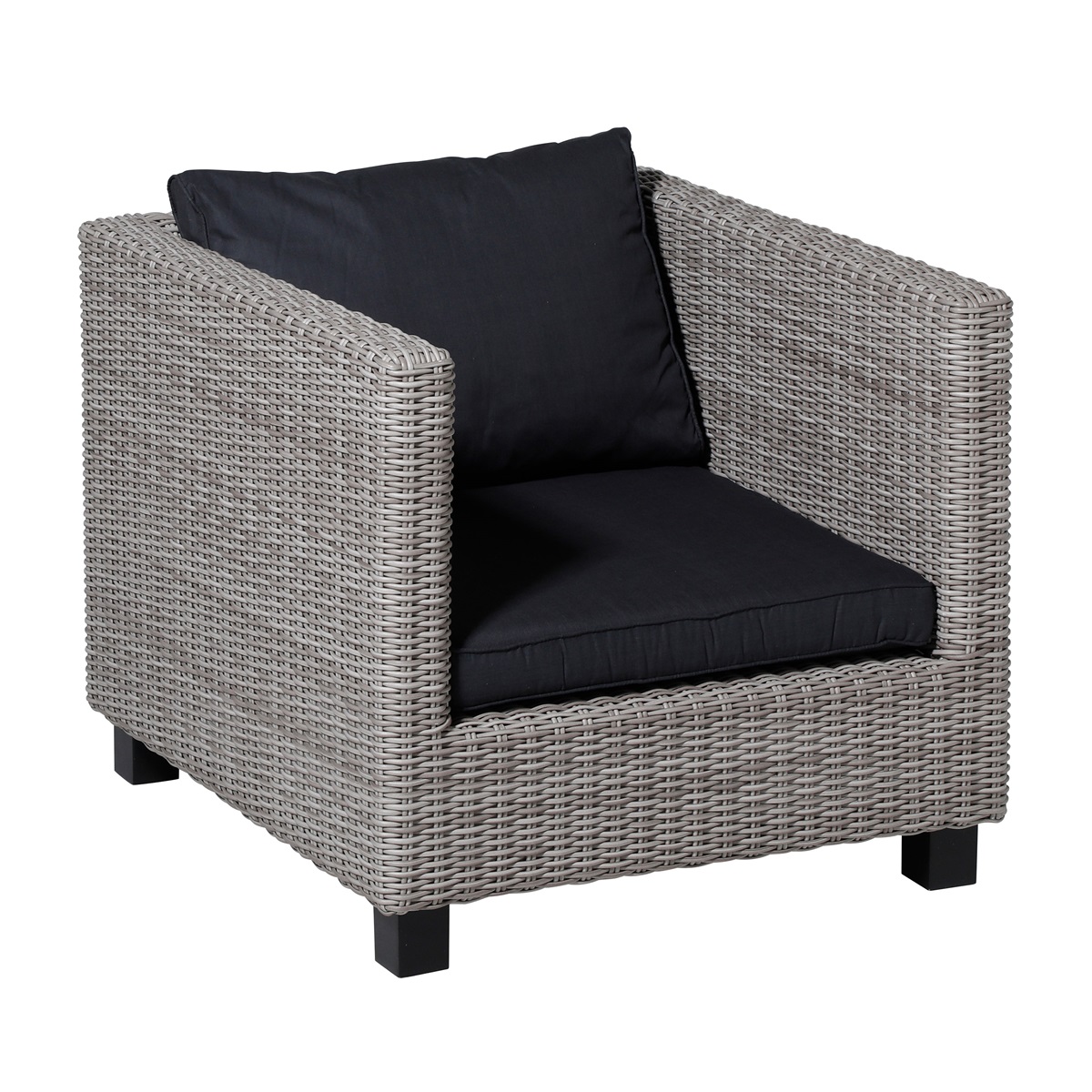 Madison Basic black Zitkussen - Set van 2