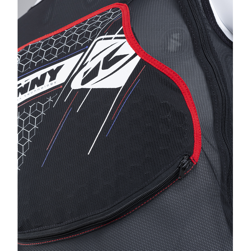 Kenny - Gilet de protection Hexa Noir / Rouge