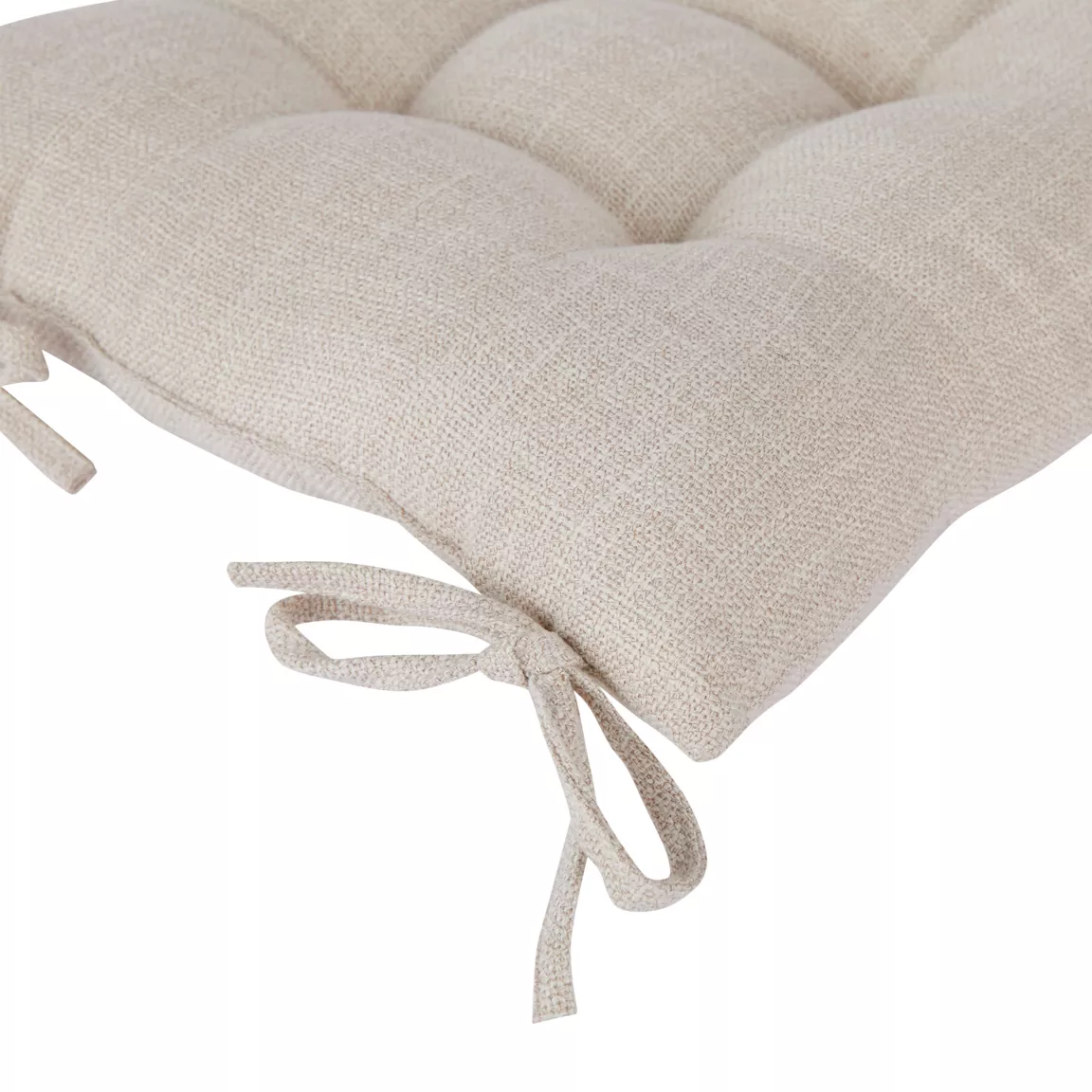 Coussin de chaise carré (38 x 38 cm) Clem Beige lin