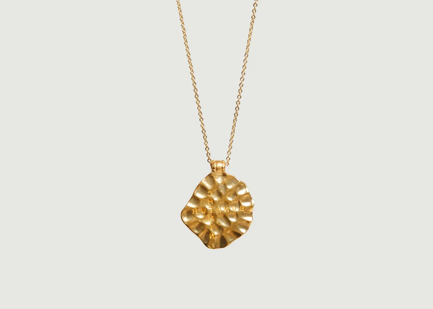 Collier plaqué or avec pendentif Boussole brillant An-nee