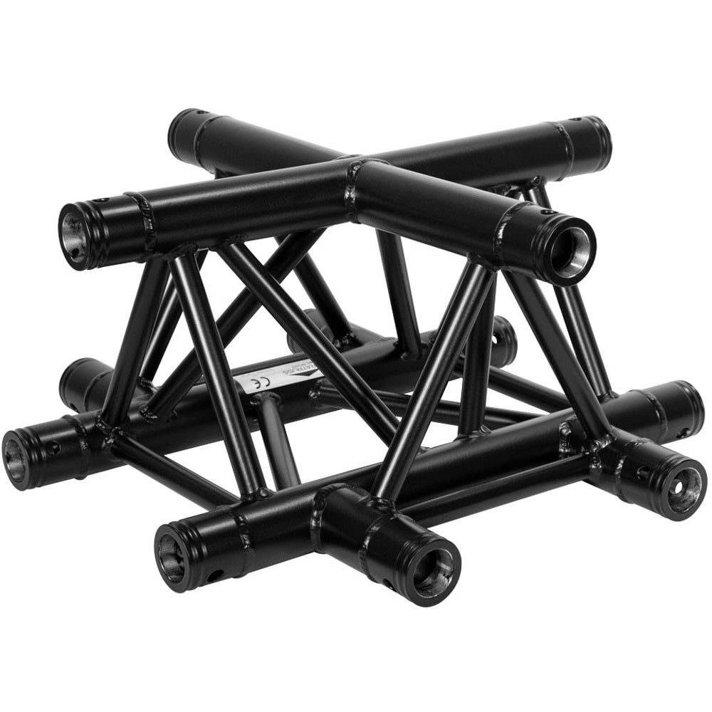 Duratruss DT 33/2-C41-X X-stuk - mat zwart