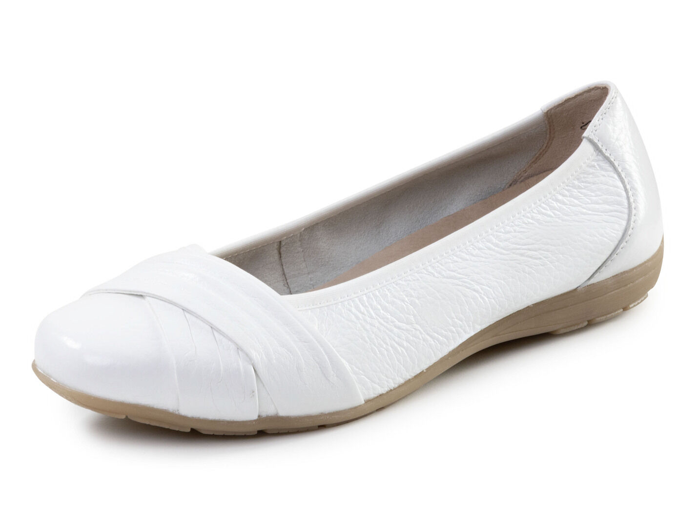 ELENA EDEN, elegante Damen-Ballerinas, Weite G, mit herausnehmbarem Fussbett