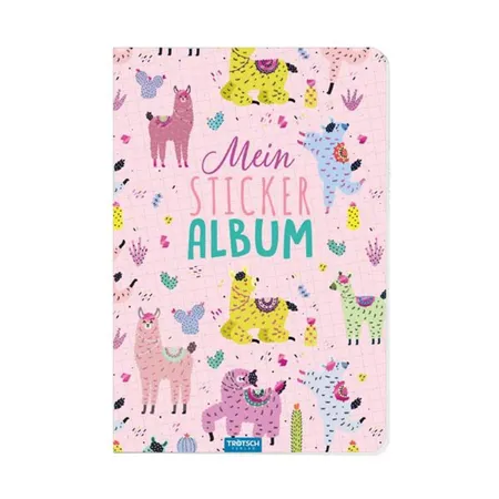 Trötsch Mein Stickeralbum Lama A5 Format 24 Seiten