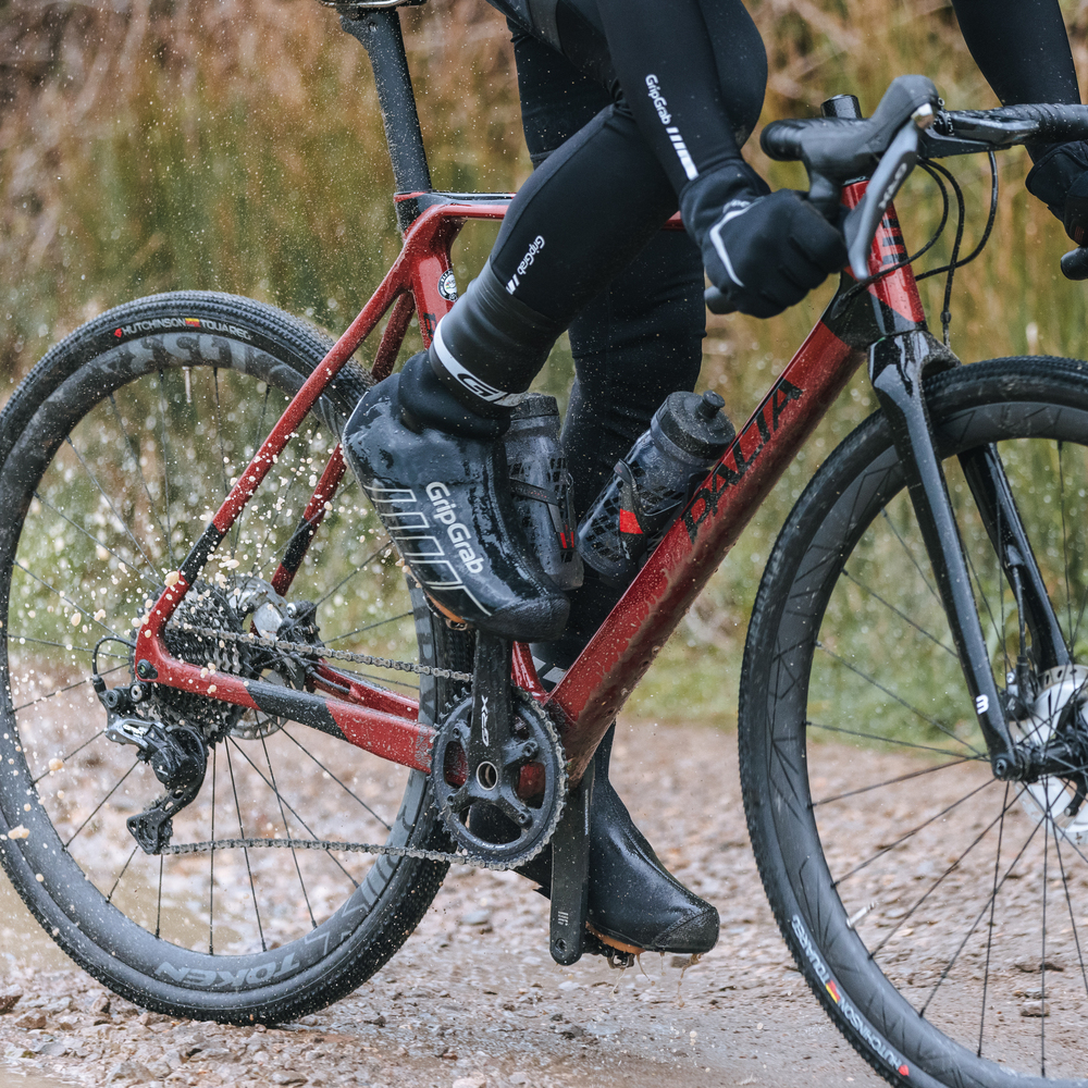 GripGrab CyclinGaitor Regnvejrs Ankle Cuff sort