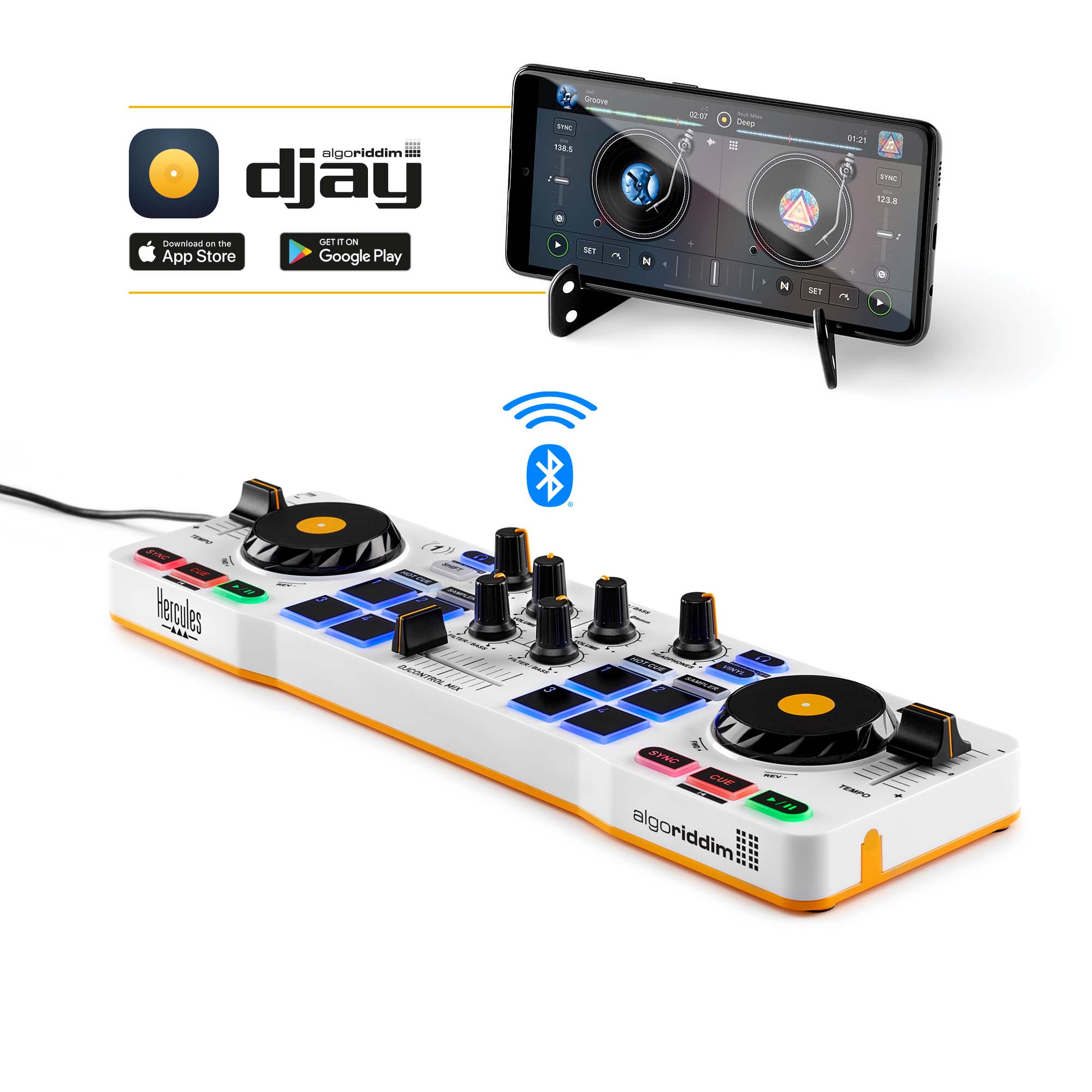 Hercules DJControl Mix DJ starterset voor smartphones