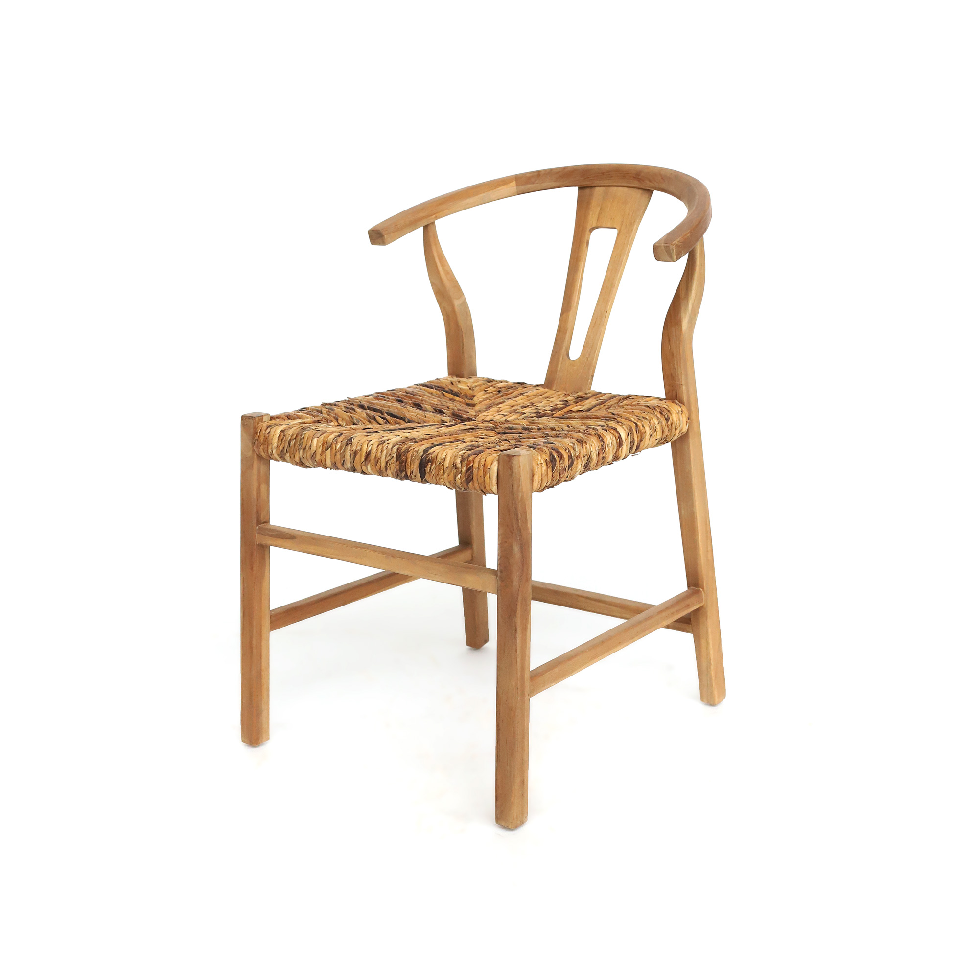 Stuhl 'Denstraat' aus Teak, natur, B 56 cm , H 78 cm, L 60 cm von fischer's lagerhaus