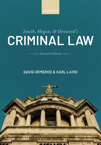 Smith, Hogan, and Ormerod's Criminal Law (Paperback)