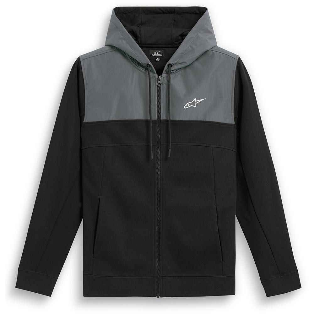 Alpinestars - Sweat zippé à capuche Reckoning Noir / Gris