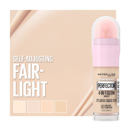Maybelline Instant Perfector 4-in-1 Glow Makeup Foundation, 00 Fair Light