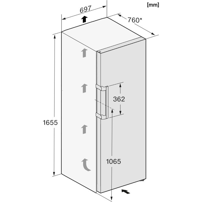 Miele Gefrierschrank FN 4748 D ws Weiß