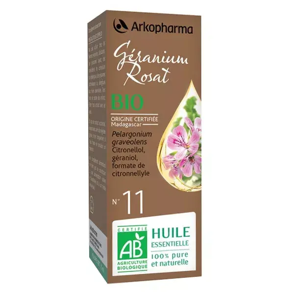 Óleo Essencial Orgânico de Gerânio Rosa Arko Essentiel nº 11 5ml