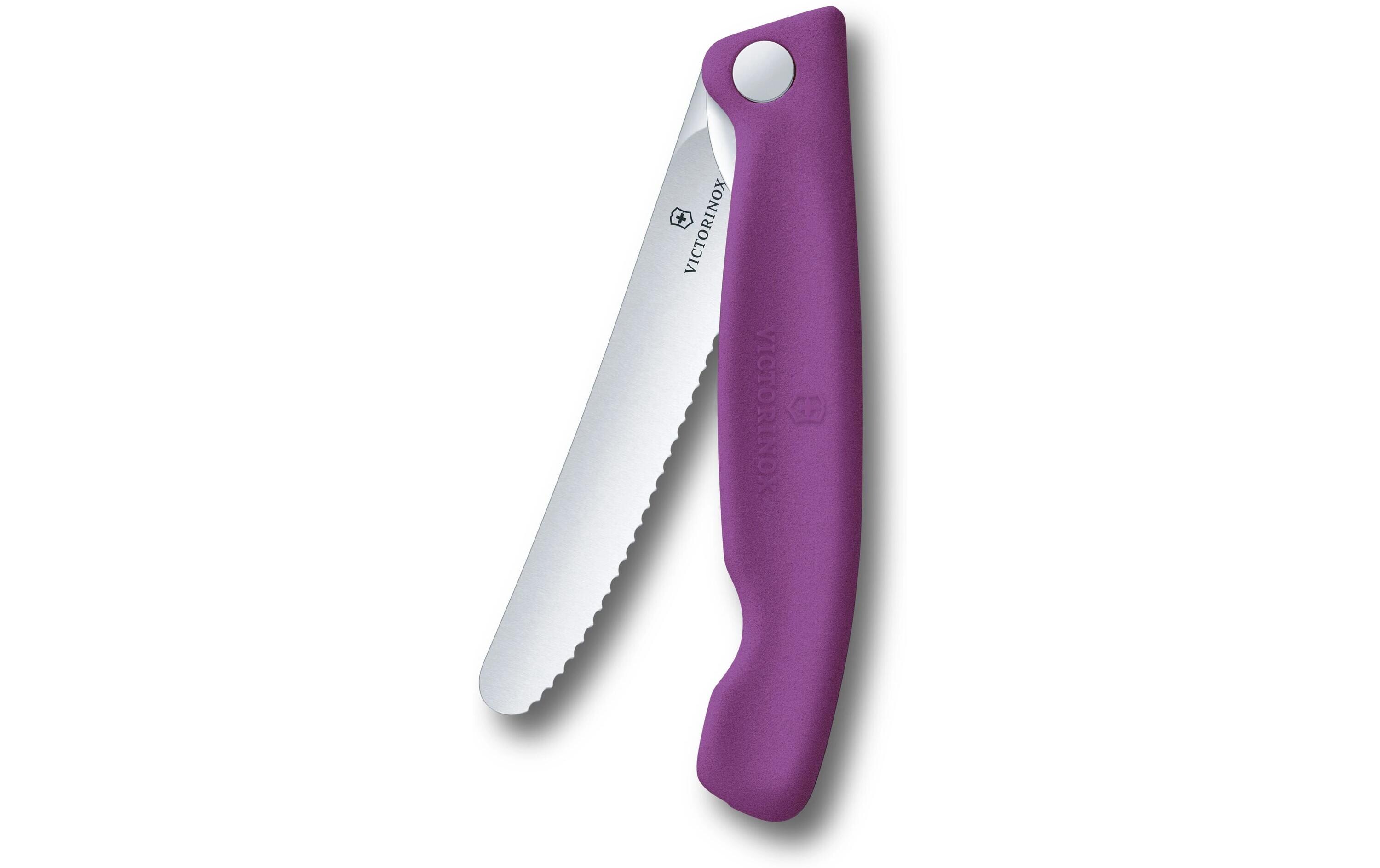 Picknickmesser Swiss Classic, 11 cm, ViolettLeichtes, faltbares Gemüsemesser