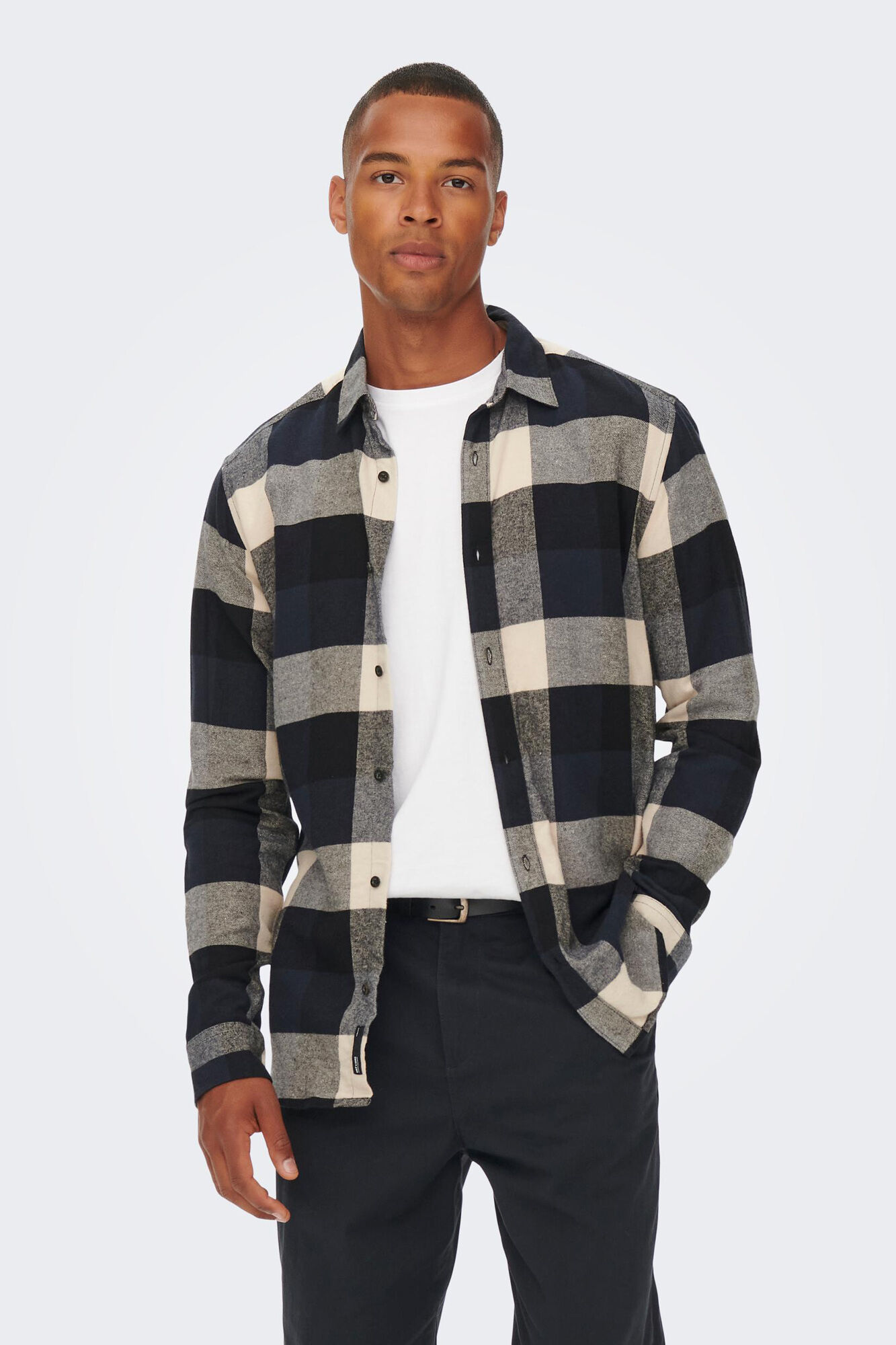 Camisa com estampa xadrez