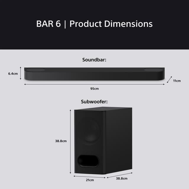 Sony Bravia Theatre Bar 6E 3.1.2ch soundbar