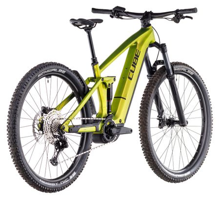 VTT Électrique Tout-Suspendu Cube Stereo Hybrid One44 EX 800 Shimano Deore/Deore XT 12V 800 Wh 27.5'' Vert Lizard 2025