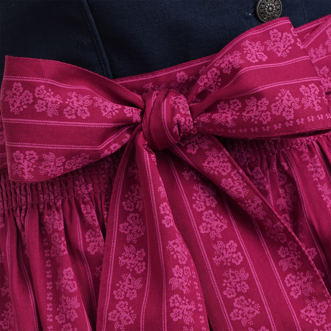 Gina Benotti Damen Dirndl mit floralem Muster dunkelblau / pink