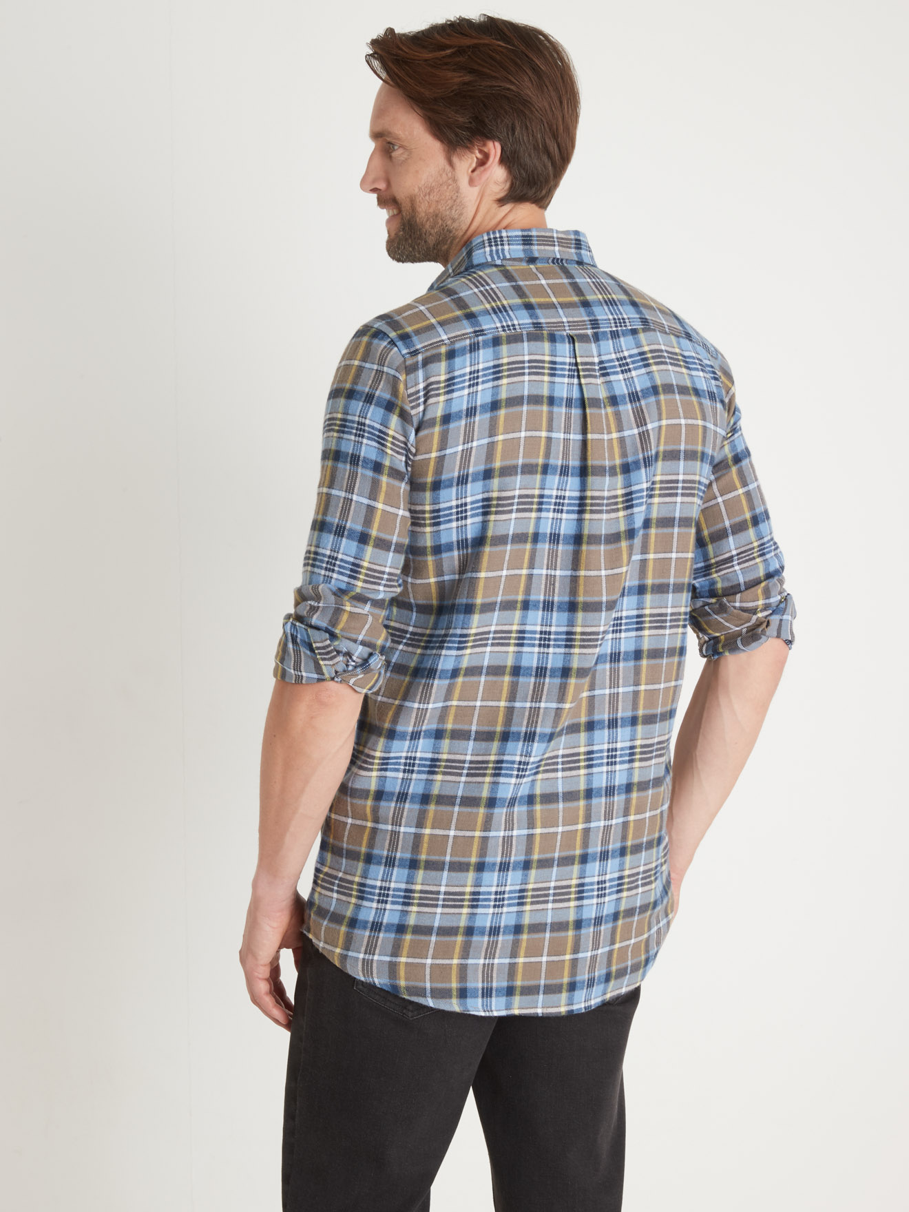 Chemise de travail extra longue flanelle