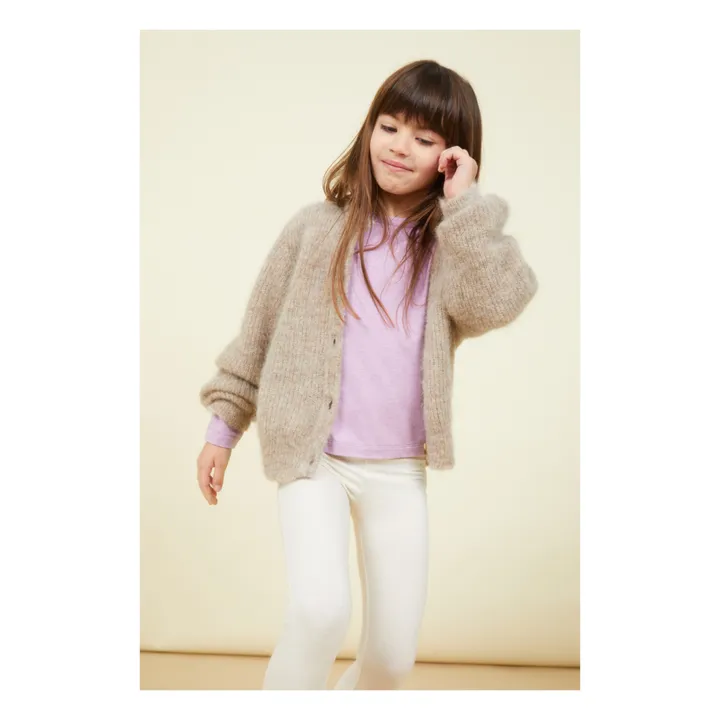 SMALLABLE BASICS T-Shirt Fille Manches Longues Coton Bio | Vieux Rose