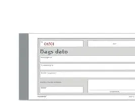 Bilagsblok, Mayland, dags dato, med kopi, 2 x 50 blade, 85 x 148 mm
