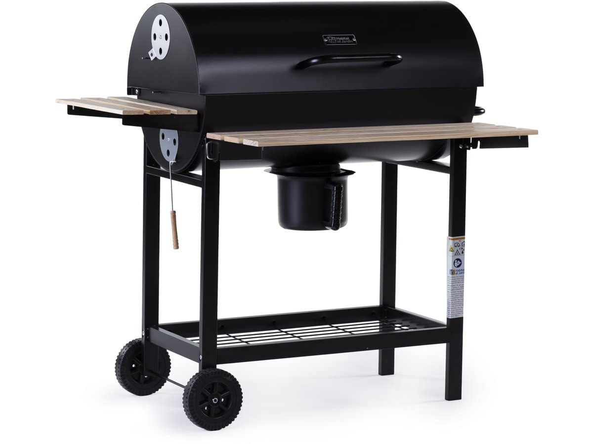 Barbecue charbon de bois « King » – 95 x 63 x 105 cm – Noir