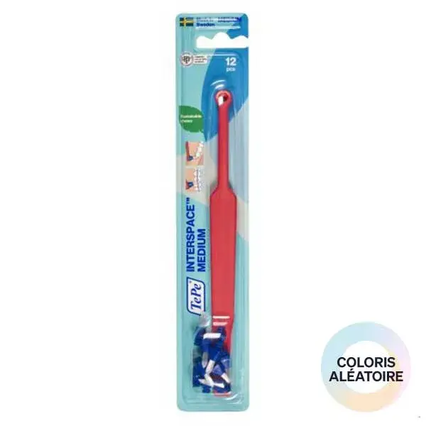 Escova de dentes TePe Interspace tamanho médio + 12 cabeças
