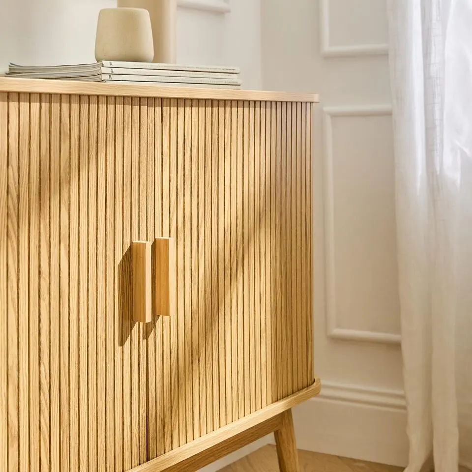CALICOSY - Dressoir ERNEST - Licht hout - 75x110x39 cm