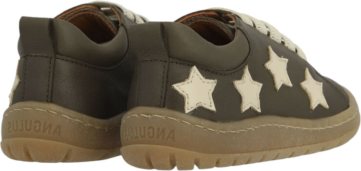 ANGULUS Sneaker med stjerneapplikationer 3207/1502 forrest/buttermilk
