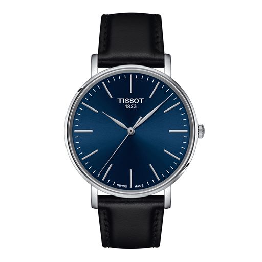 Tissot Everytime T143.410.16.041.00 Herreur, Stål/Sort, 40 mm