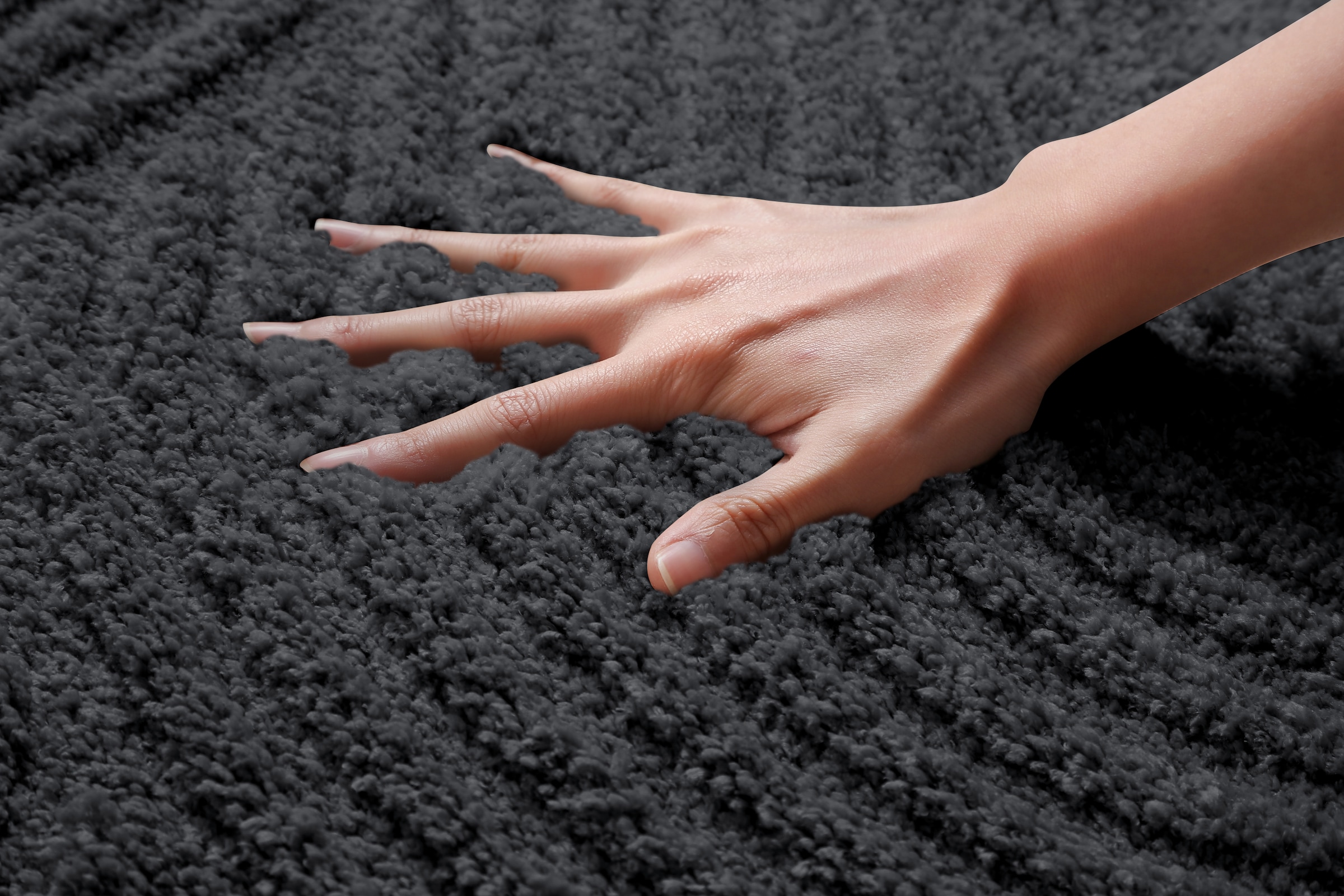 my home Badematte »Ognon, Scandi, Boho, modernes Muster« Höhe 15 mm rutschhemmend beschichtet fussbodenheizungsgeeignet | schnell trocknend | strapazierfähig Badteppich, Uni Farben, Hoch-Tief-Effekt