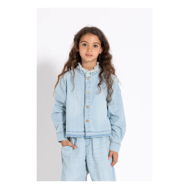 Finger in the nose Chemise Hena | Denim bleached